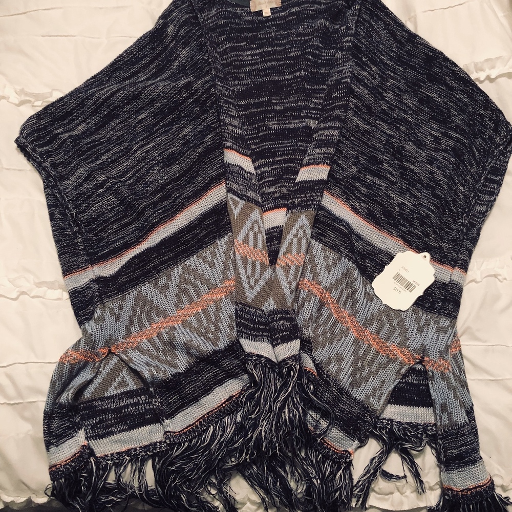 Altar'd State Kimono Sweater Vest (Size Small)